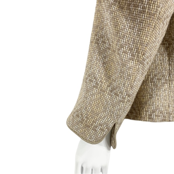 Pendleton Women’s 14 Tan Tweed Wool Blazer Jacket - Picture 3 of 14